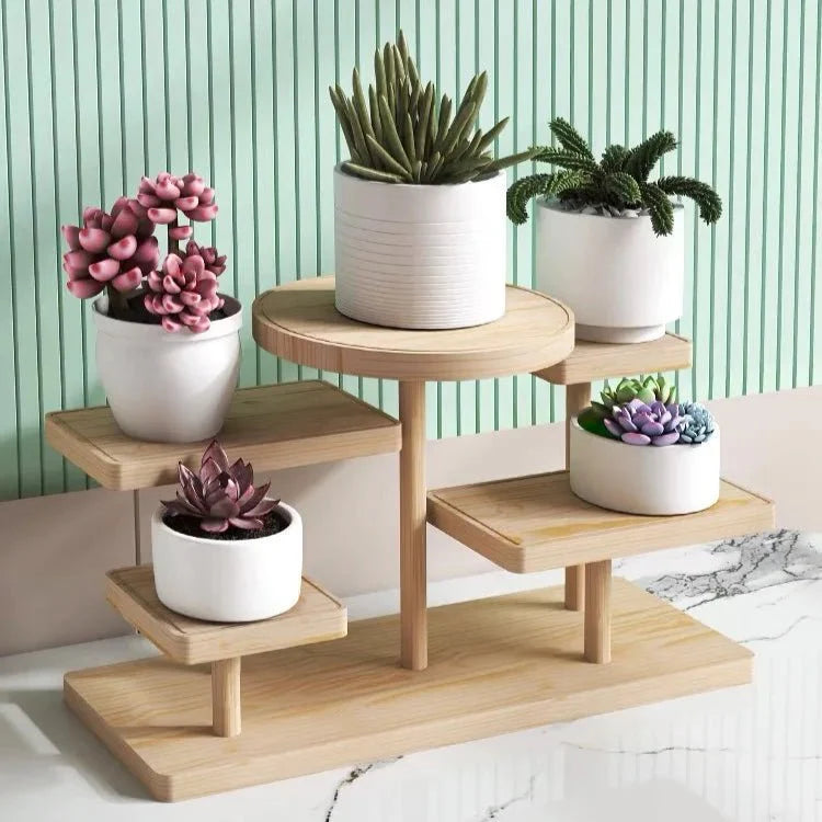 NaturPur - Elegantes 5-stufiges Holzregal für Ihre Schätze