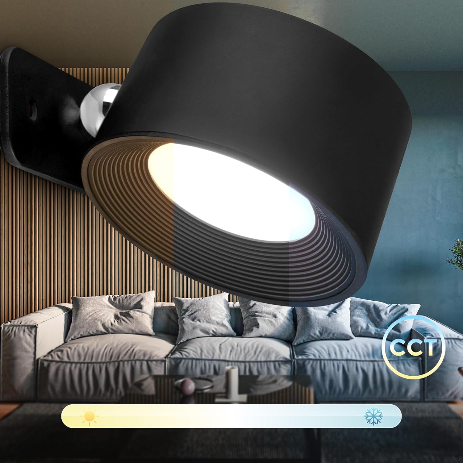 Kabellose LED Lampe mit Bewegungsmelder – Strahl360