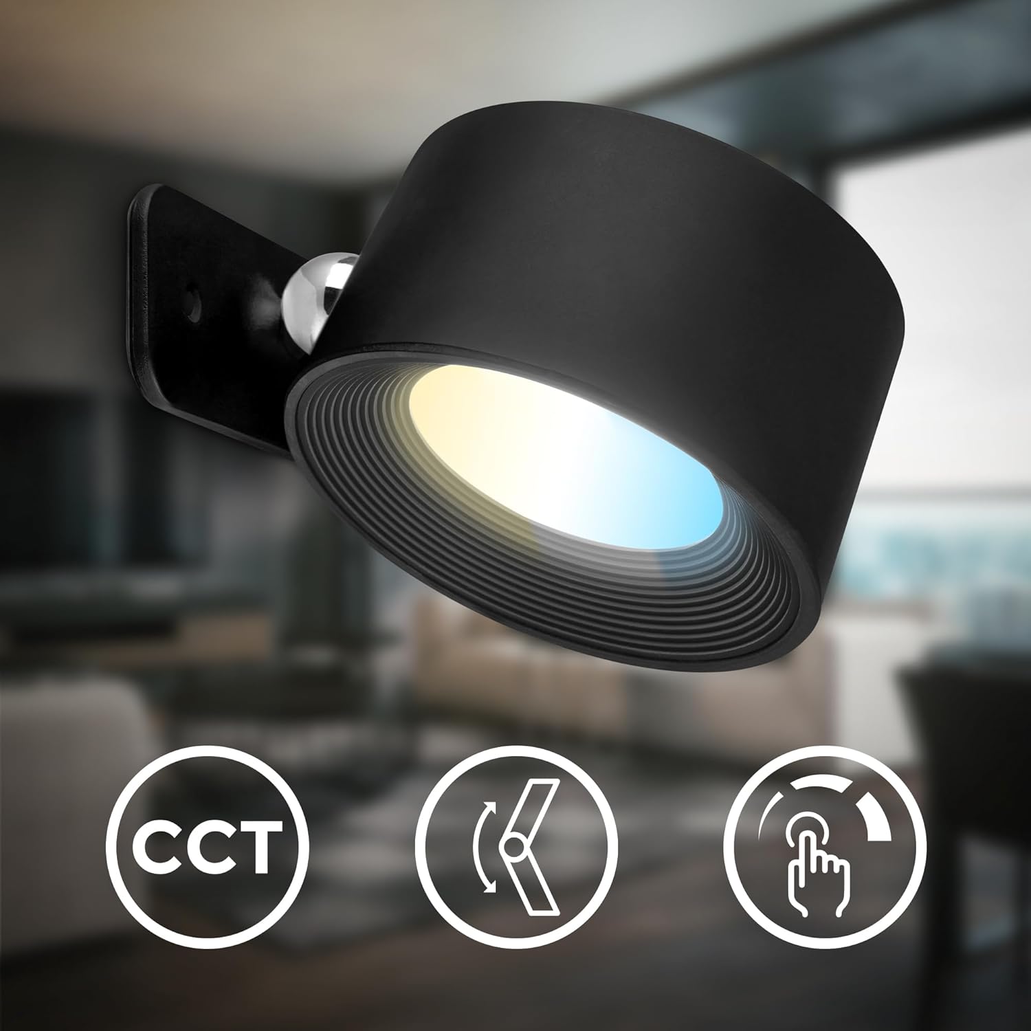 Kabellose LED Lampe mit Bewegungsmelder – Strahl360