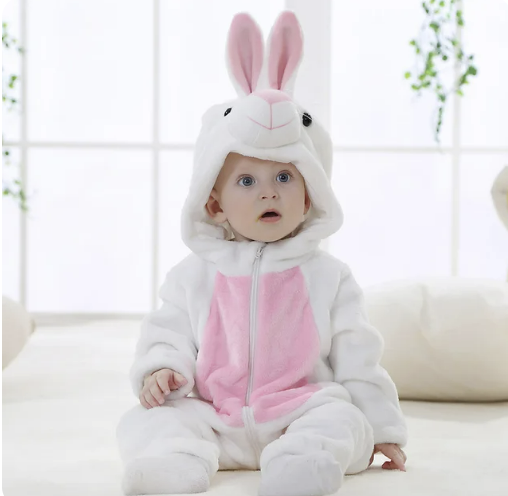 Fluffy Animal Romper for Babies | Wolklin Overall