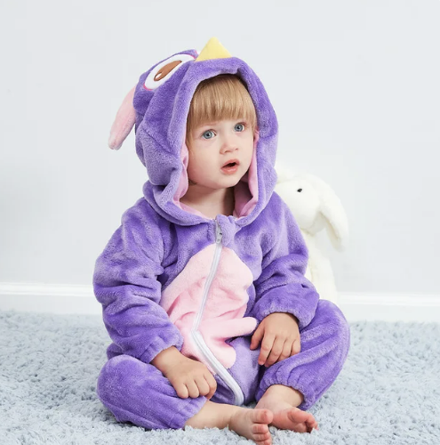 Fluffy Animal Romper for Babies | Wolklin Overall