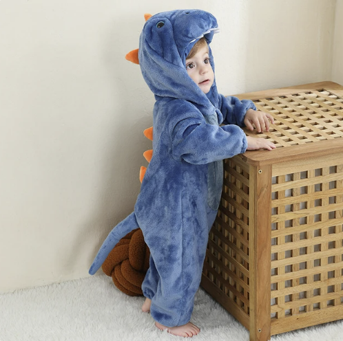 Fluffy Animal Romper for Babies | Wolklin Overall