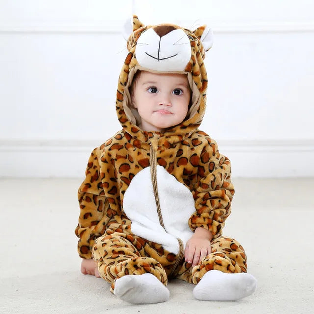 Fluffy Animal Romper for Babies | Wolklin Overall