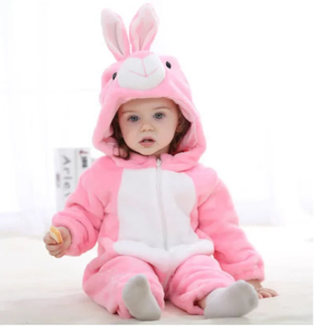 Fluffy Animal Romper for Babies | Wolklin Overall