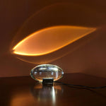 Elegante Tischlampe aus Kristall mit warmem Licht