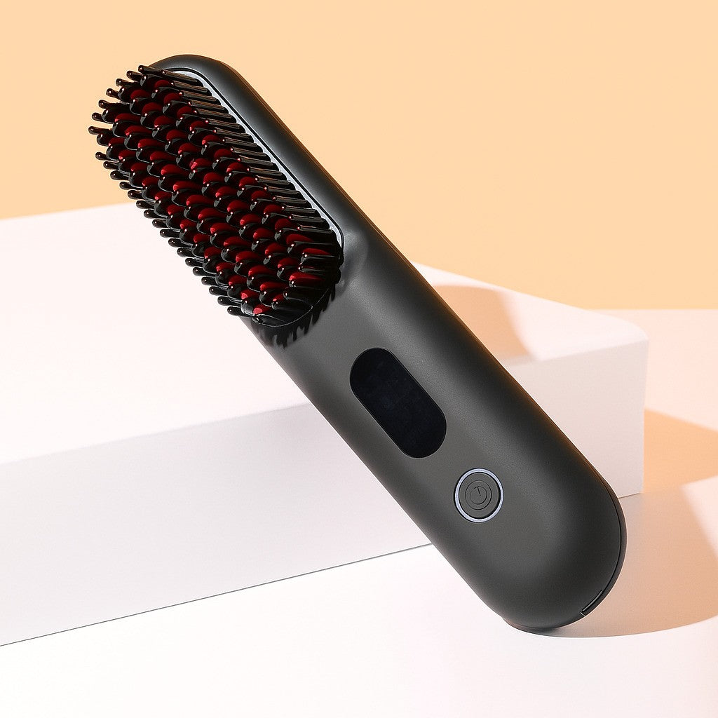 Cordless Straightening Brush for Shiny Hair – StyleGlide
