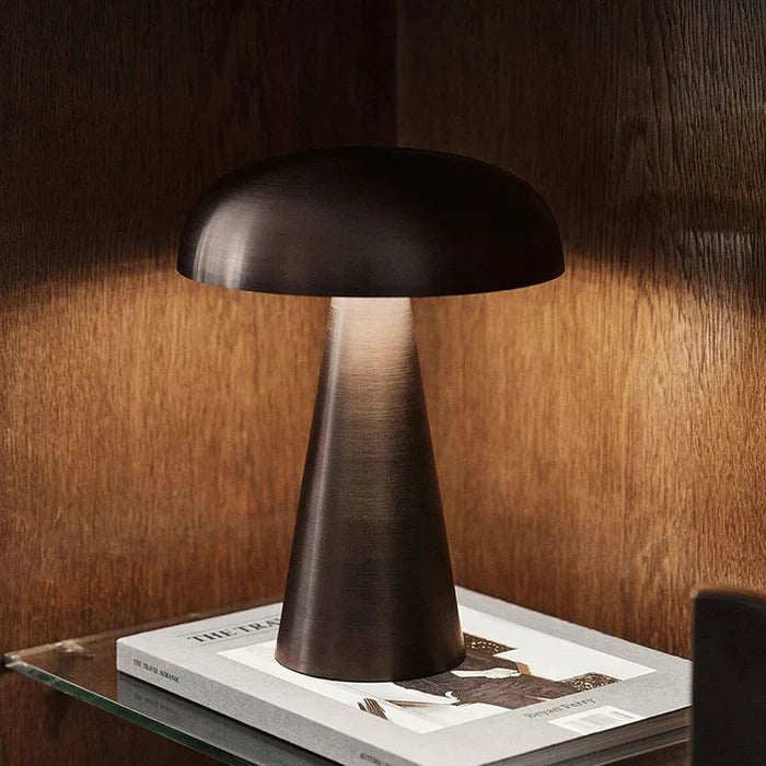 Kabellose Tischlampe im eleganten Pilzdesign mit LED