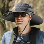 Sun Protection Cap with Integrated Fan and UV Protection