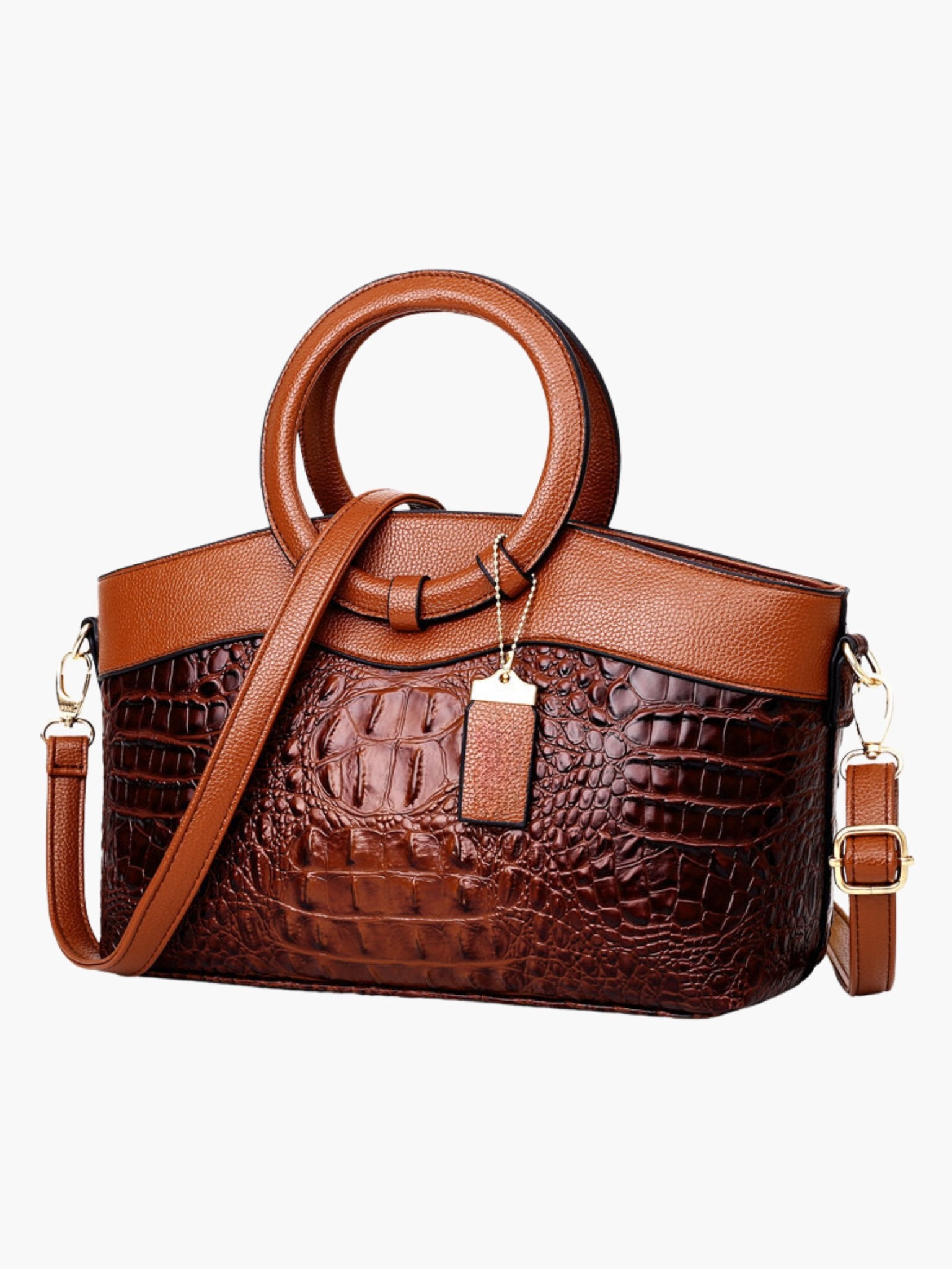 Elegante Ledertasche mit praktischem Schulterriemen