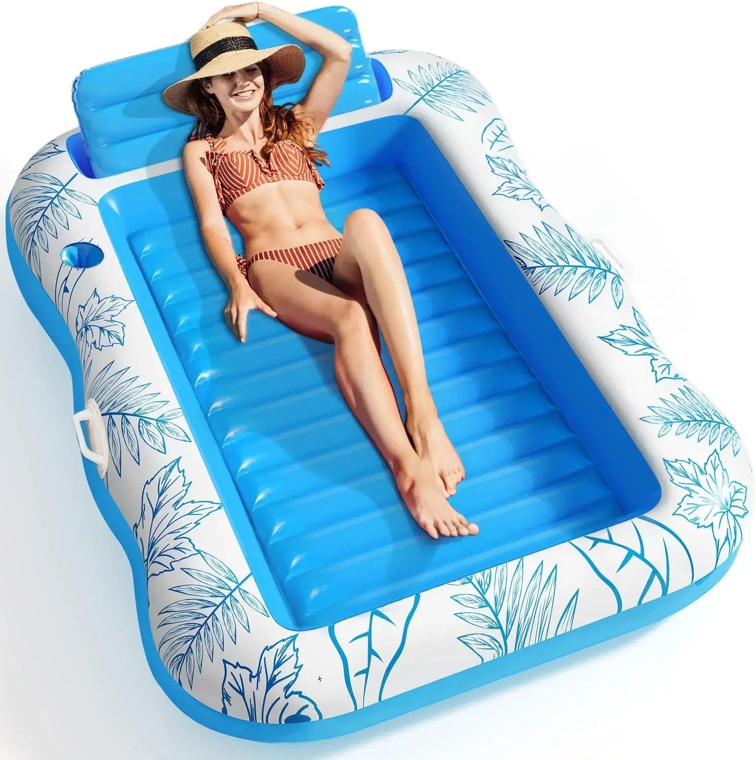 Sonnentraum - Aufblasbarer Lounger mit Getränkefach