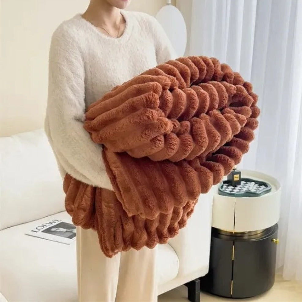 Gemütliche Fleece-Decke für Sofa und Bett – Weich und Pflegeleicht