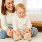 Baby socks with velvety material - Fluffy slippers