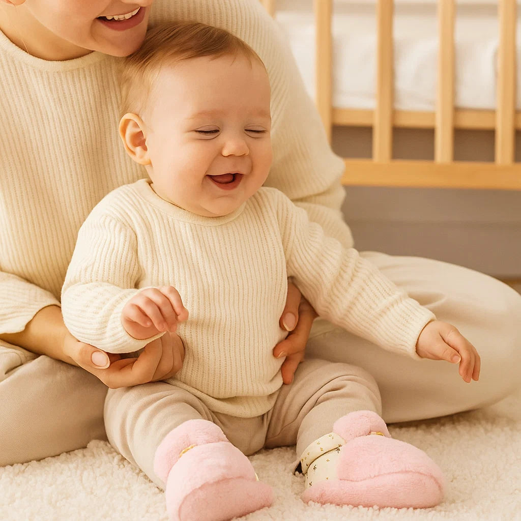 Baby socks with velvety material - Fluffy slippers
