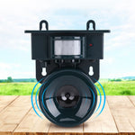 Solar-powered, weather-resistant bird repellent system with PIR sensor