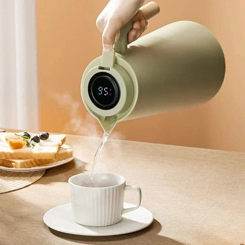 1L Thermos Jug with Digital Temperature Display