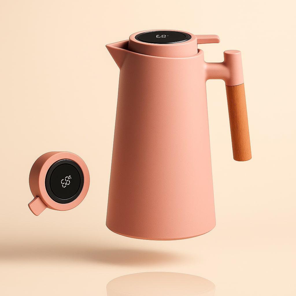 Modern Thermos Flask with Digital Display – 1 Liter for Perfect Temperatures