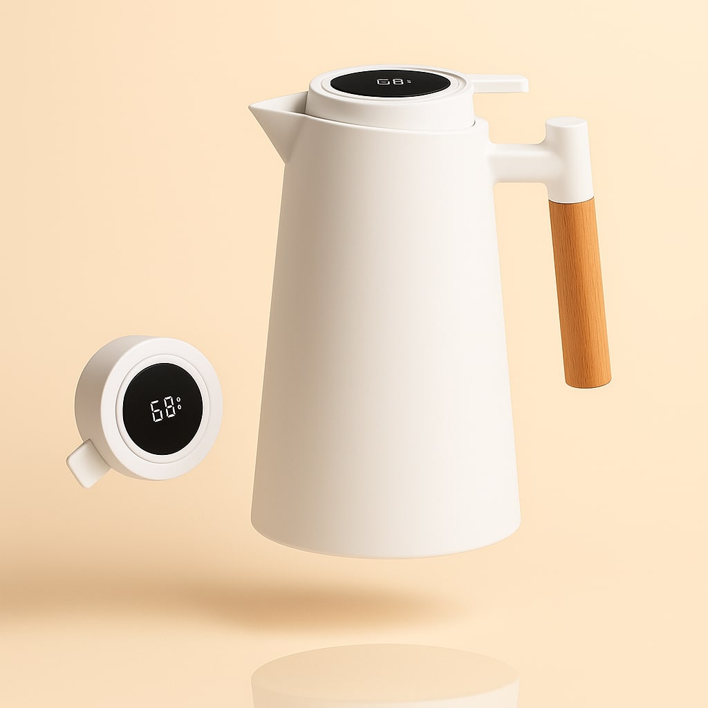 Modern Thermos Flask with Digital Display – 1 Liter for Perfect Temperatures