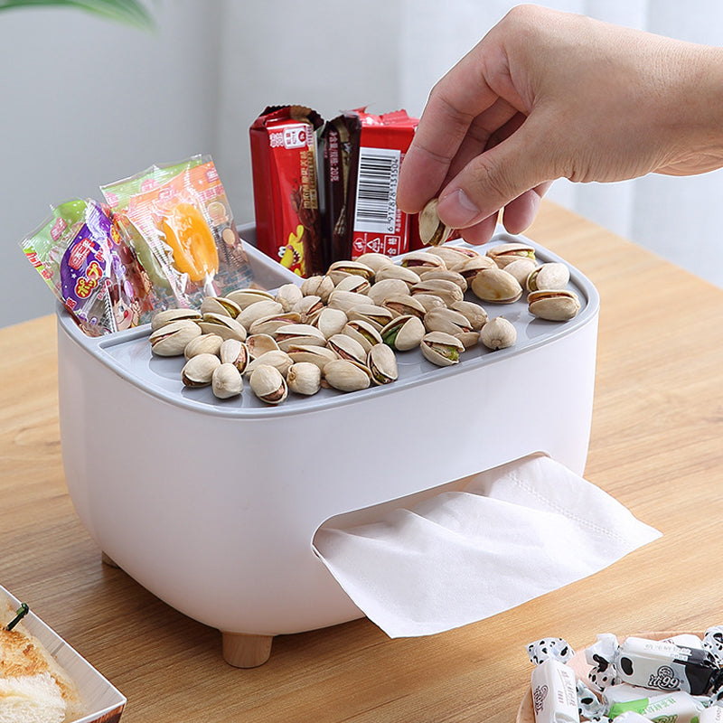 TidyBox: Stylish Storage Box with Phone Holder