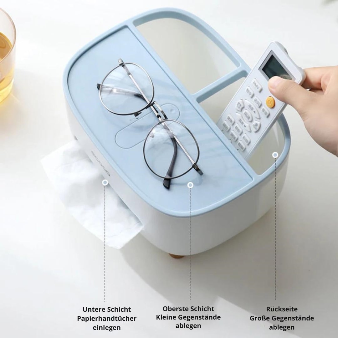 TidyBox: Stylish Storage Box with Phone Holder