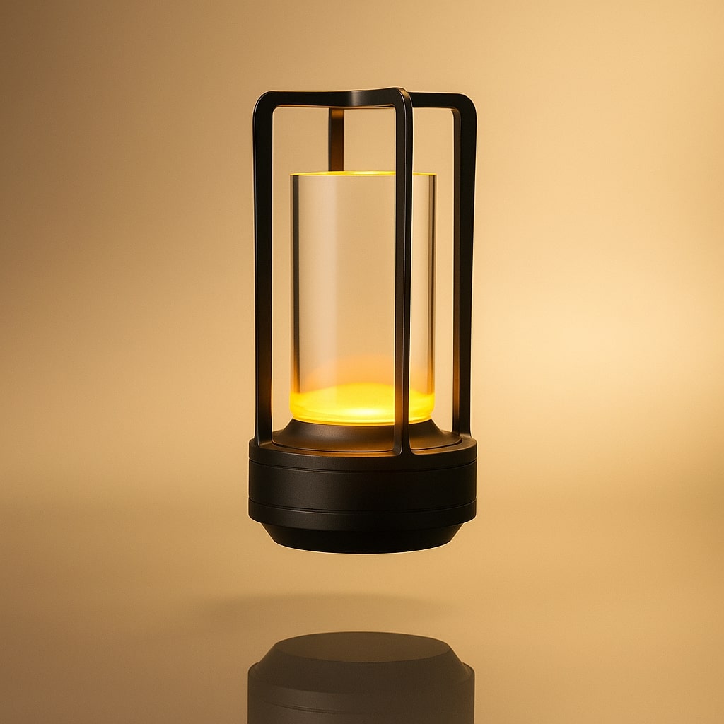 Modern cordless table lamp for atmospheric light