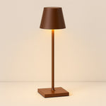 Modern cordless table lamp with touch dimmer and rechargeable battery