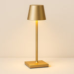 Modern cordless table lamp with touch dimmer and rechargeable battery
