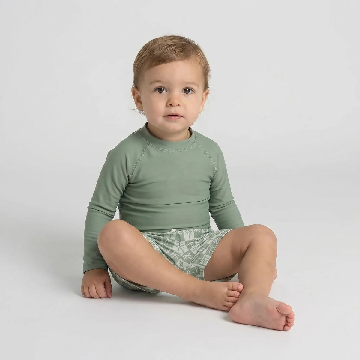 Long Sleeve Swim Set for Toddler Boys with UPF 50+ Protection