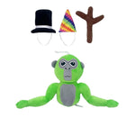 Plush toy of a colorful monkey