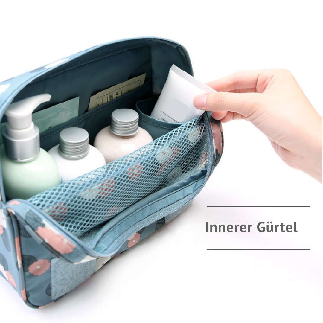 Wasserfeste Reise-Kosmetiktasche mit praktischem Aufhänger