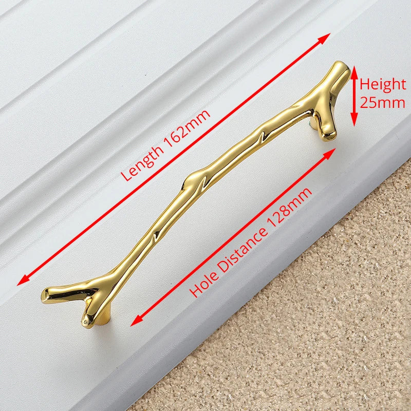 Aesthetic furniture handles in tree trunk design for every room