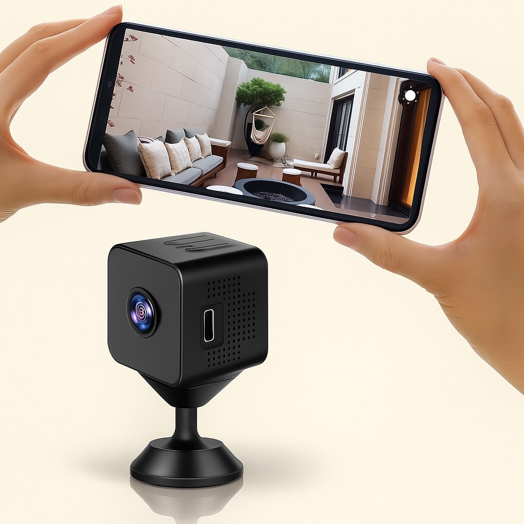 Wireless WLAN Surveillance Camera for Indoors and Outdoors