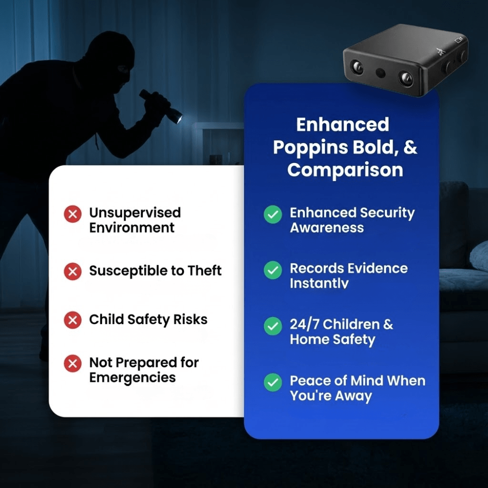 Smart Security Camera with HD Video and Night Vision
