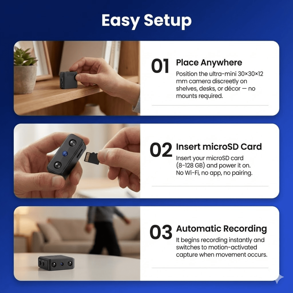 Smart Security Camera with HD Video and Night Vision