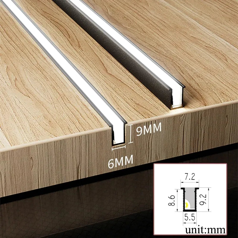 Elegant LED Under-Cabinet Light with Adjustable Length