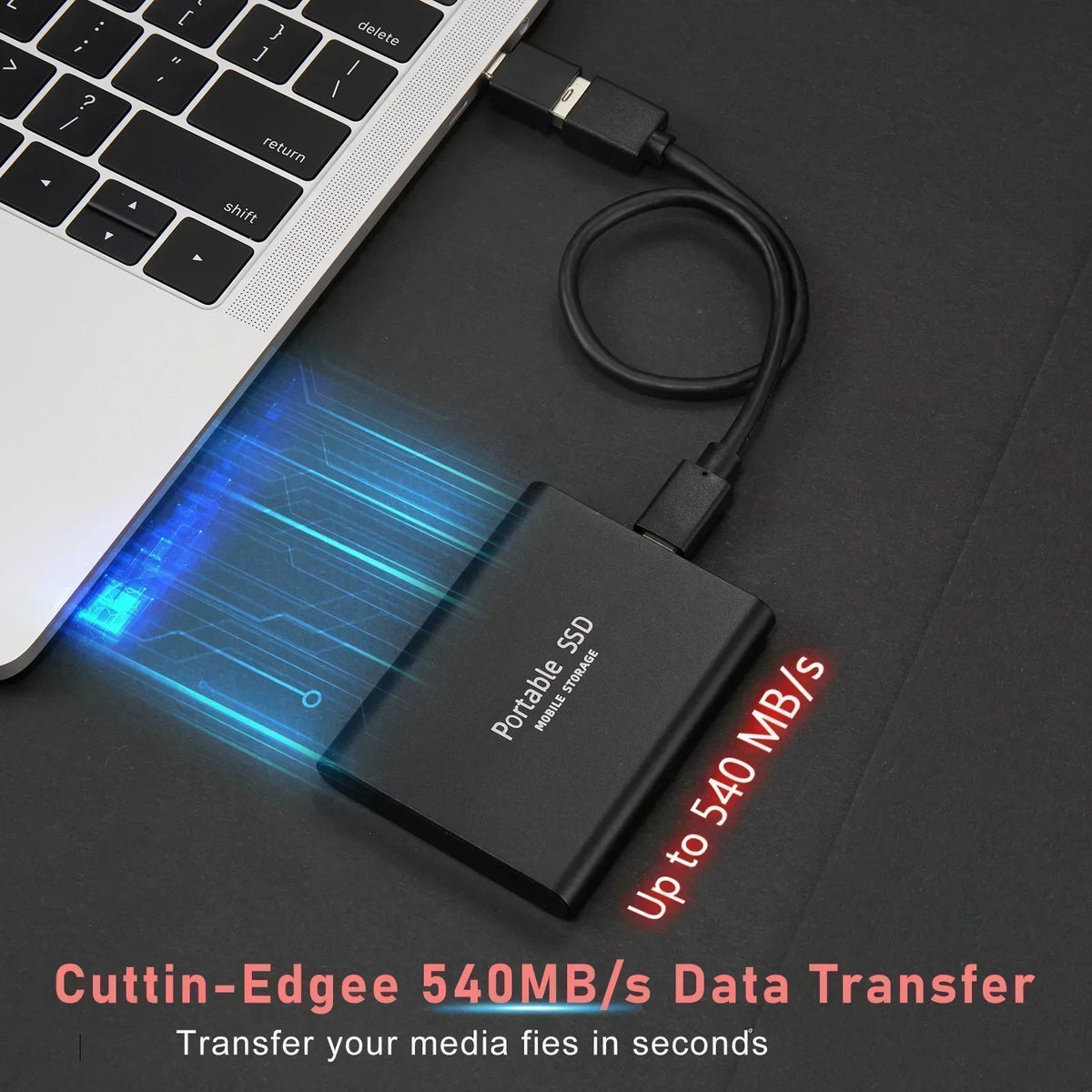 Portable External SSD - High-Speed Data Storage Solution for Users