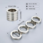 Fidget Ring for Stress Relief - Unisex Four-Finger Folding Design