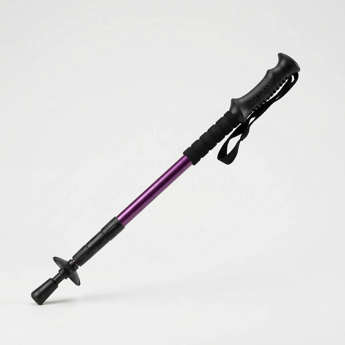 Compact 4-Section Trekking Pole for All Genders - Foldable Design