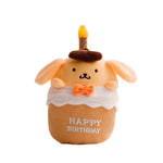 Plush Birthday Cake Toy with Lights and Sound for All Genders