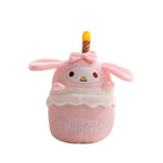 Plush Birthday Cake Toy with Lights and Sound for All Genders