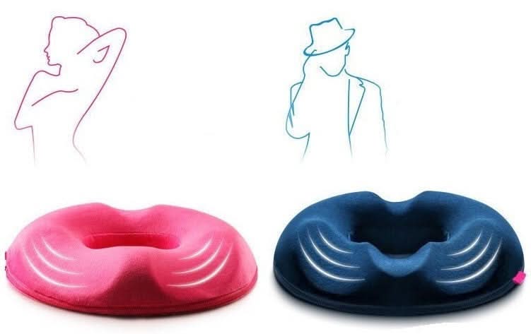 Orthopedic Seat Cushion for Back and Tailbone Support - Unisex Design