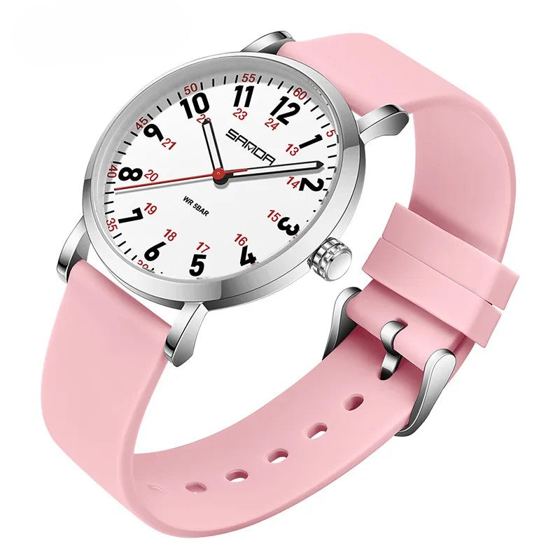 Healthcare Professional's Easy-to-Read Waterproof Watch for Unisex Use