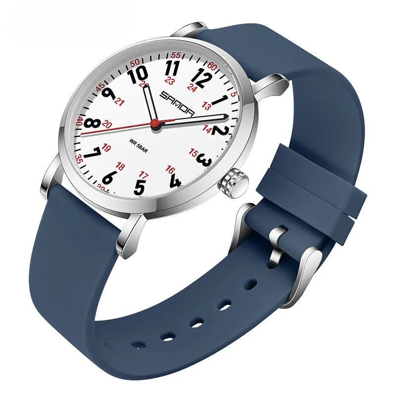 Healthcare Professional's Easy-to-Read Waterproof Watch for Unisex Use