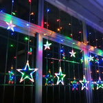 Sparkling Star Curtain Lights for Indoor and Outdoor Use – Energy-Saving Decoration