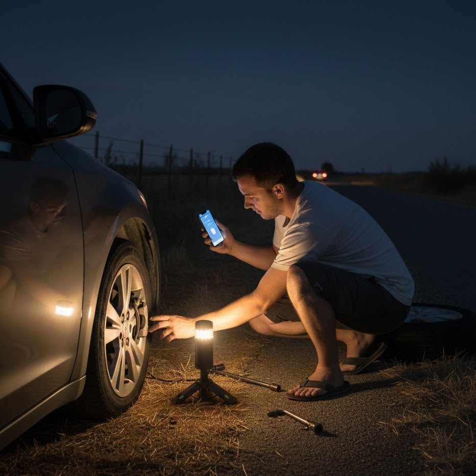 Rechargeable Camping Lantern with 10,000mAh Battery – Telescopic, Dimmable, and SOS Function