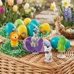 Colorful Animal Eggs for Easter Egg Fun – 12 Pieces