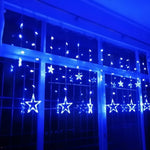 Sparkling Star Curtain Lights for Indoor and Outdoor Use – Energy-Saving Decoration