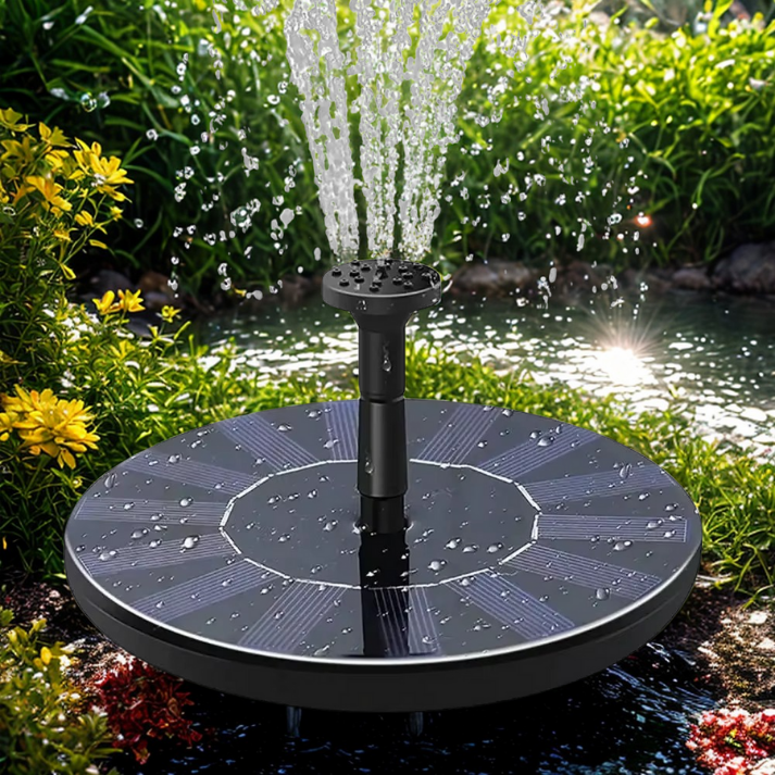 Solar-Powered Floating Garden Fountain for Ponds