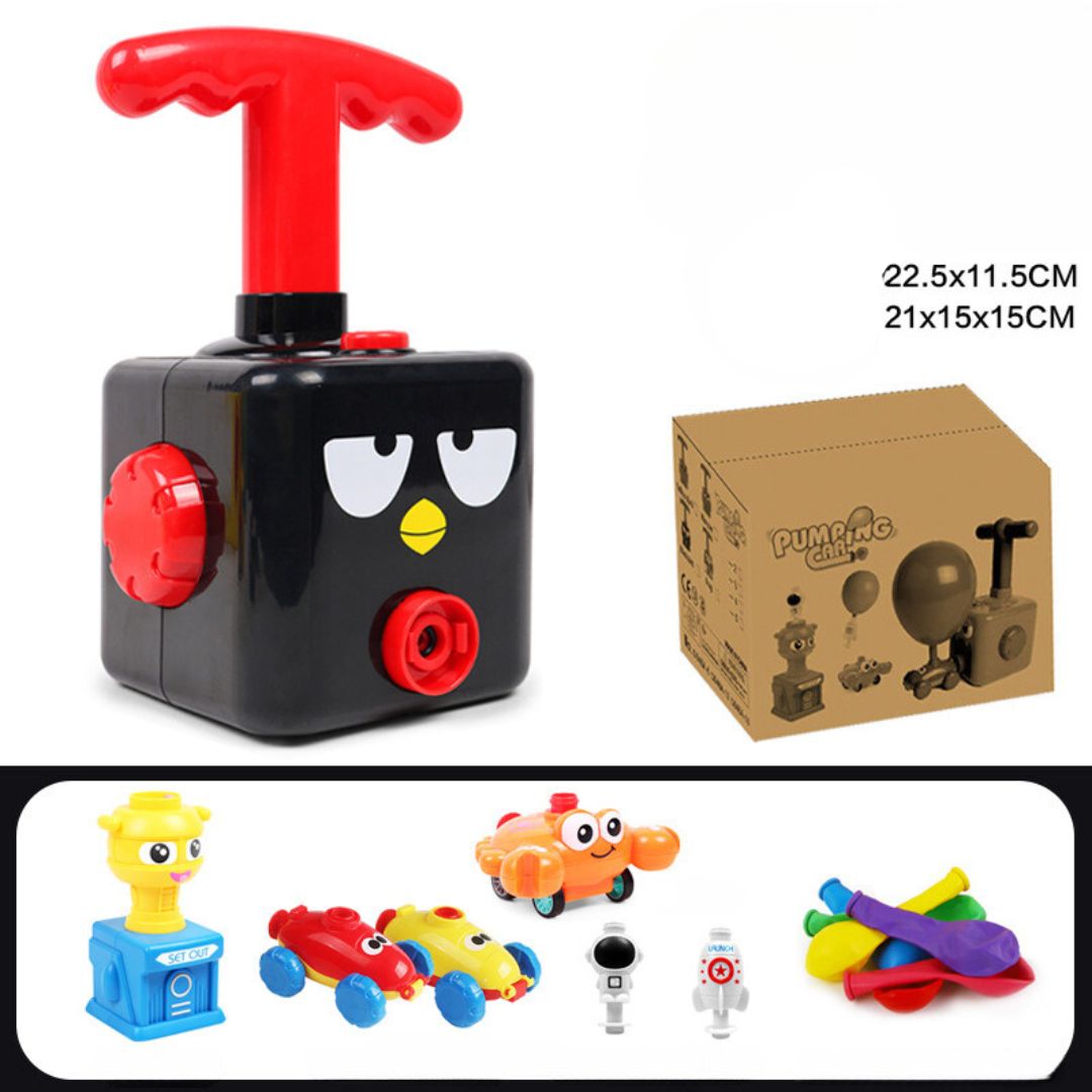 Toy box with balloons