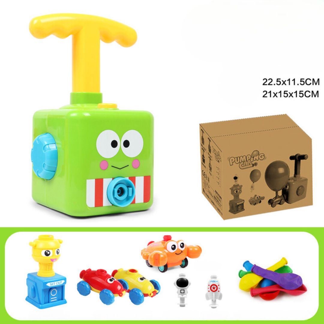 Toy box with balloons