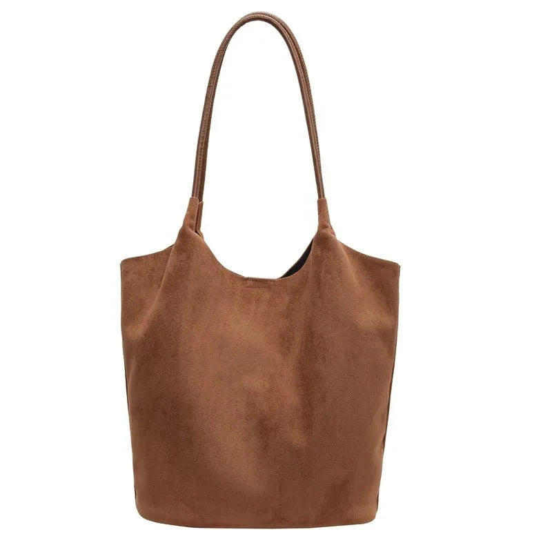 Luxuriöse Wildledertasche mit viel Stauraum für jeden Anlass